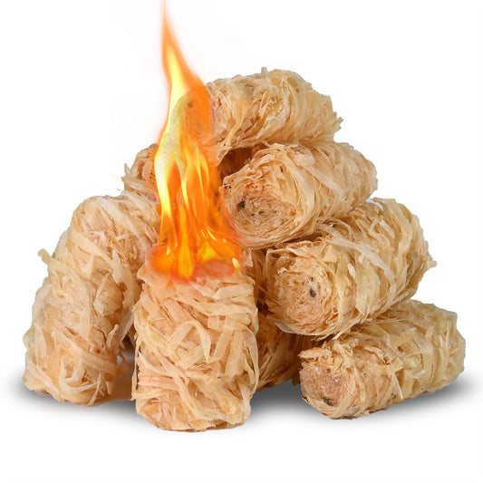Natural Fire Starters for Grills: Premium Waterproof Quick Firestarters Sticks | Odorless Fire Starter for Campfires | Fireplaces | Wood Stove | BBQ | Smoker | Fire Pit - 72 pcs