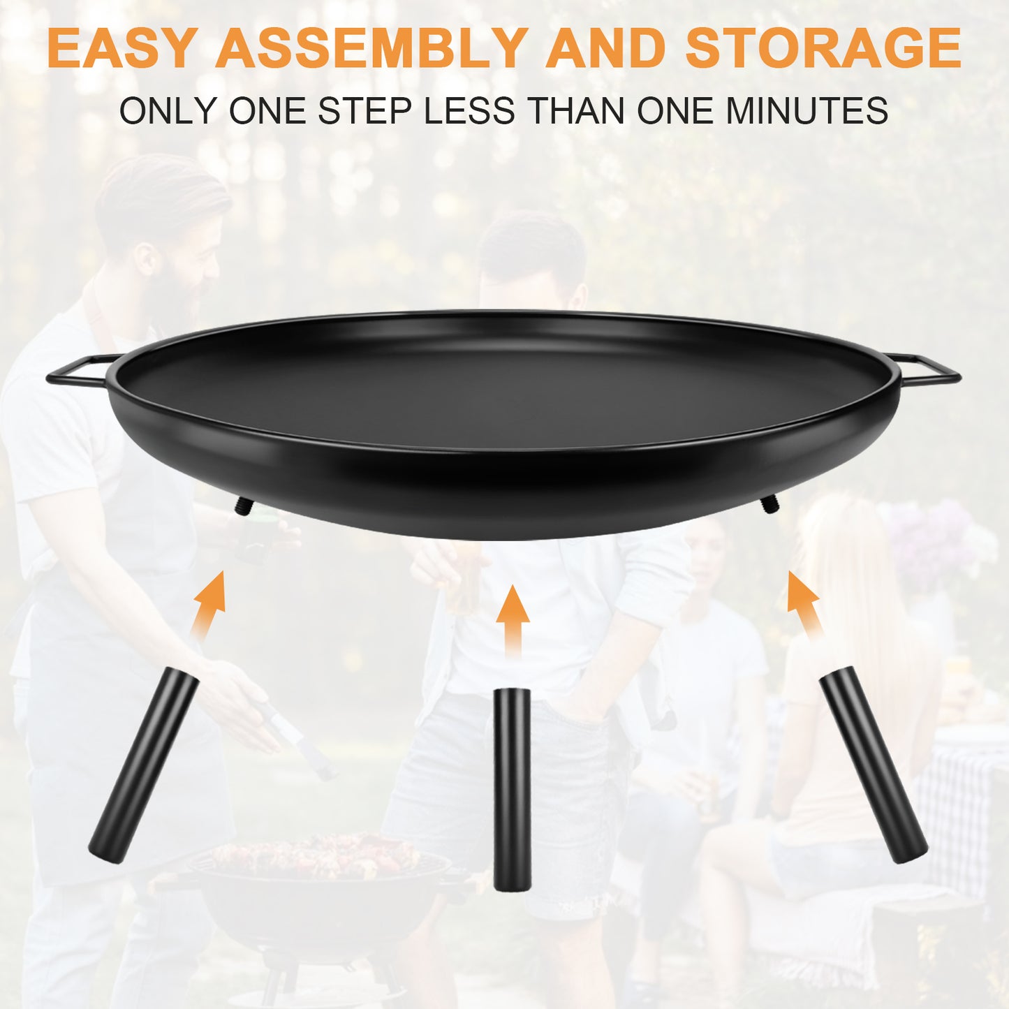 24 Inch Wood-Burining Fire Pit
