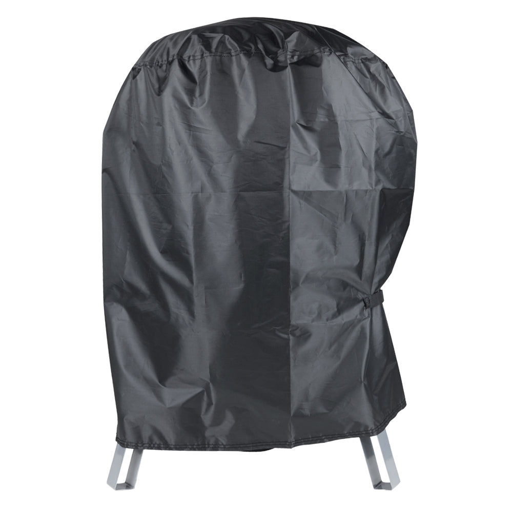 BBQ Cover, Round Waterproof Heavy Duty Barbecue Cover with 210D Oxford Fabric, Fits Sunlifer 20.5 inch Charcoal Smoker Grill Rip-Proof, UV & Water-Resistant (23.6x23.6x30 Inch)